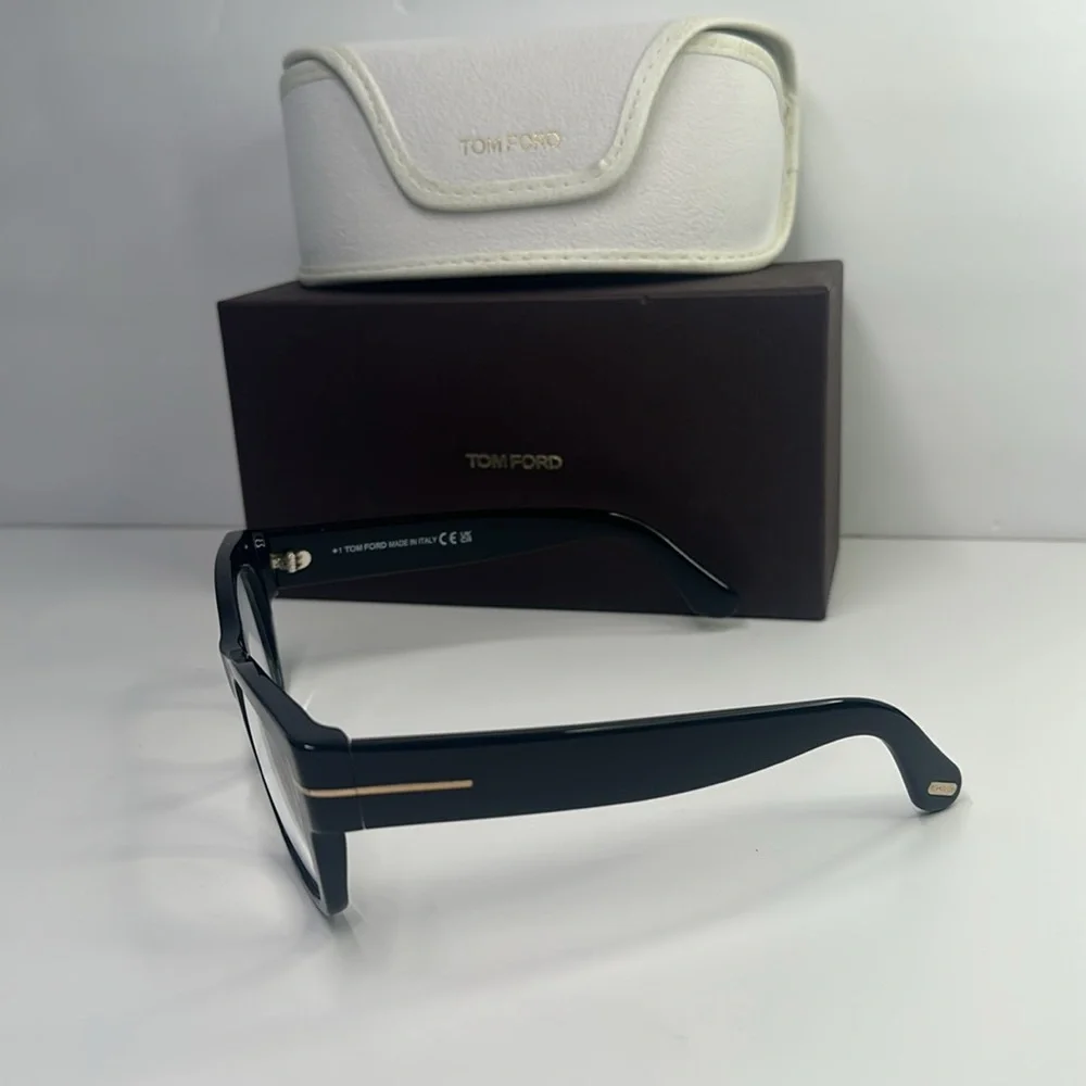 Tom Ford Black Eyewear with White Case
